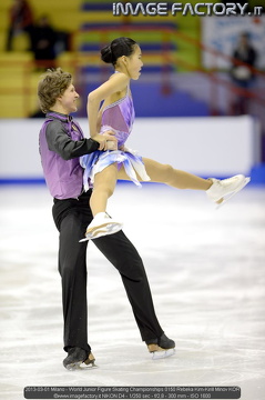 2013-03-01 Milano - World Junior Figure Skating Championships 0150 Rebeka Kim-Kirill Minov KOR